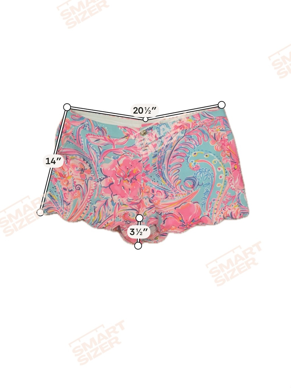 LILLY PULITZER Stretch Twill Buttercup Shorts "Isla de Coco" Size 16 - Picture 5 of 10
